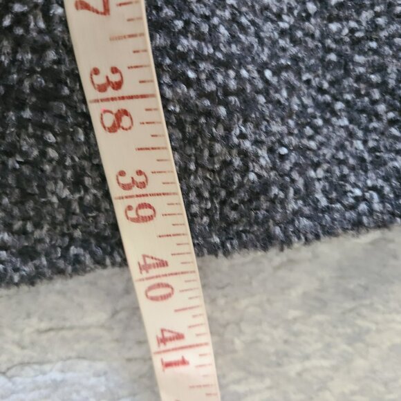 Lener Cordier Wool Coat FR 38 US M Bouclé Gray Long Overcoat Made in France - Picture 9 of 10